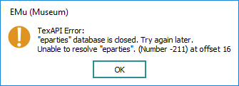 Database closed